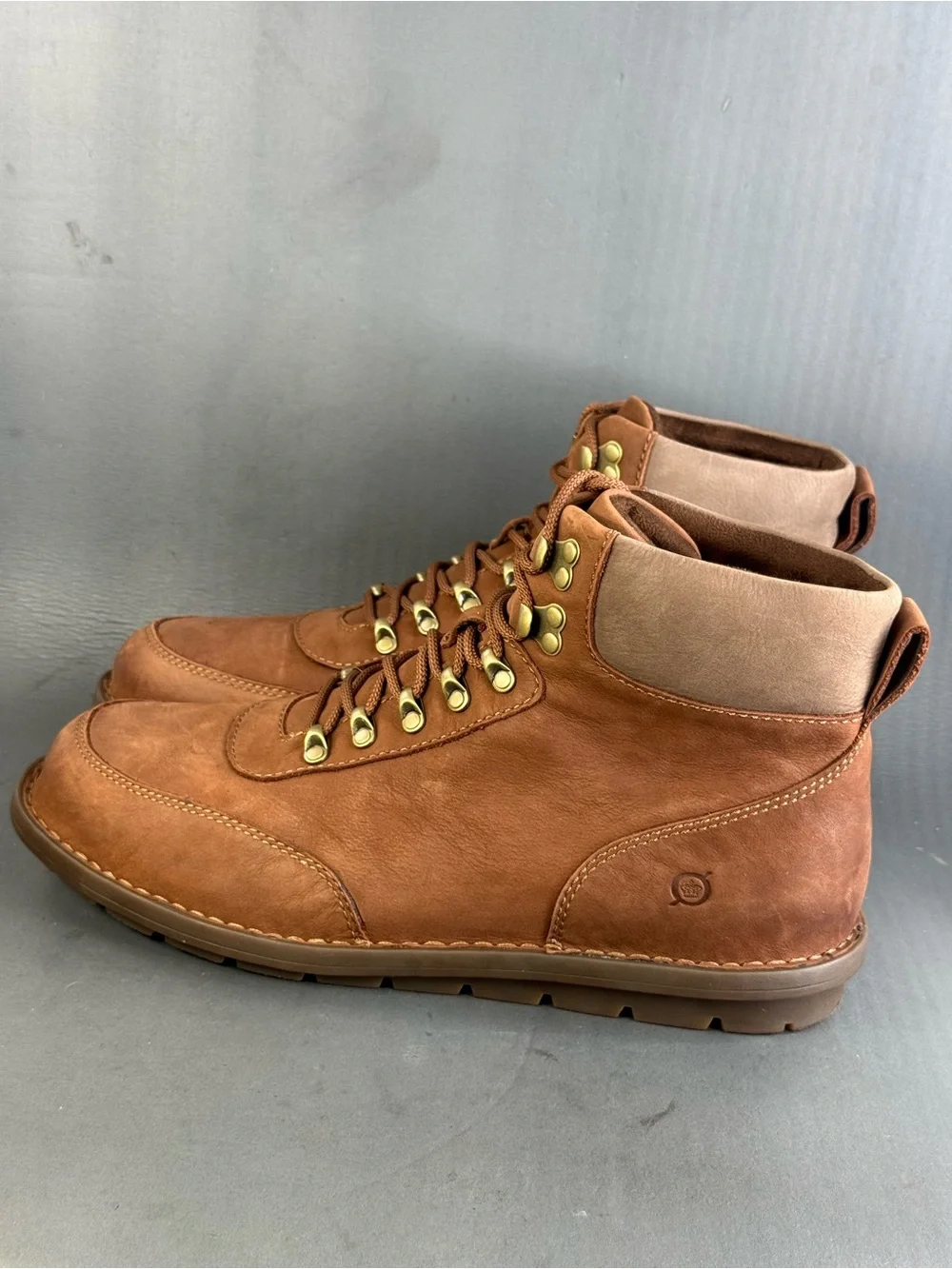 Born Men's Scout Waterproof Ankle Boots Brown Combat Chukka Lace Up Size 11.5